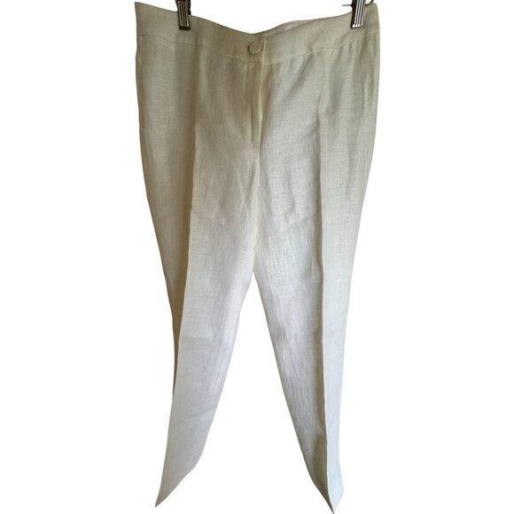 Jones New York Womens Slim Fit Linen Pants Size 6 - Picture 1 of 6